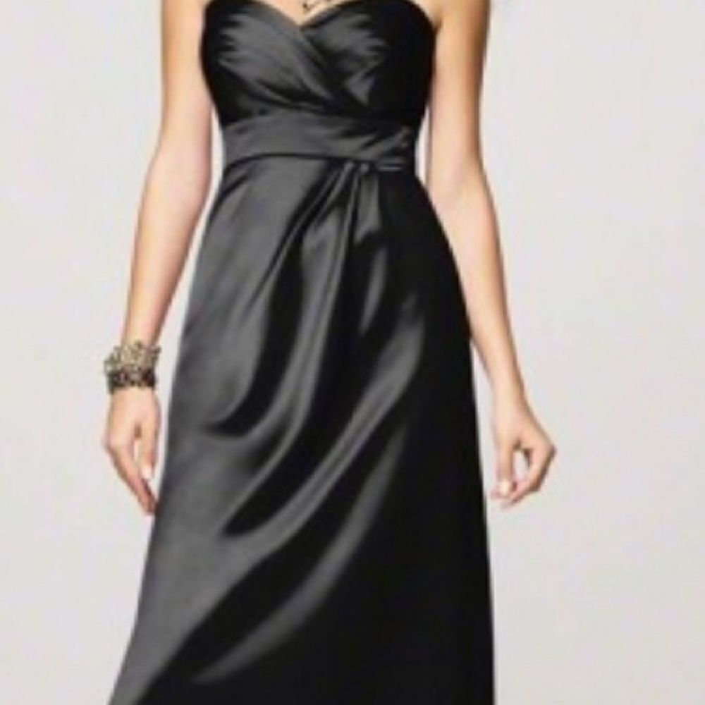 Alfred Angelo Black Strapless Formal Dress (2)